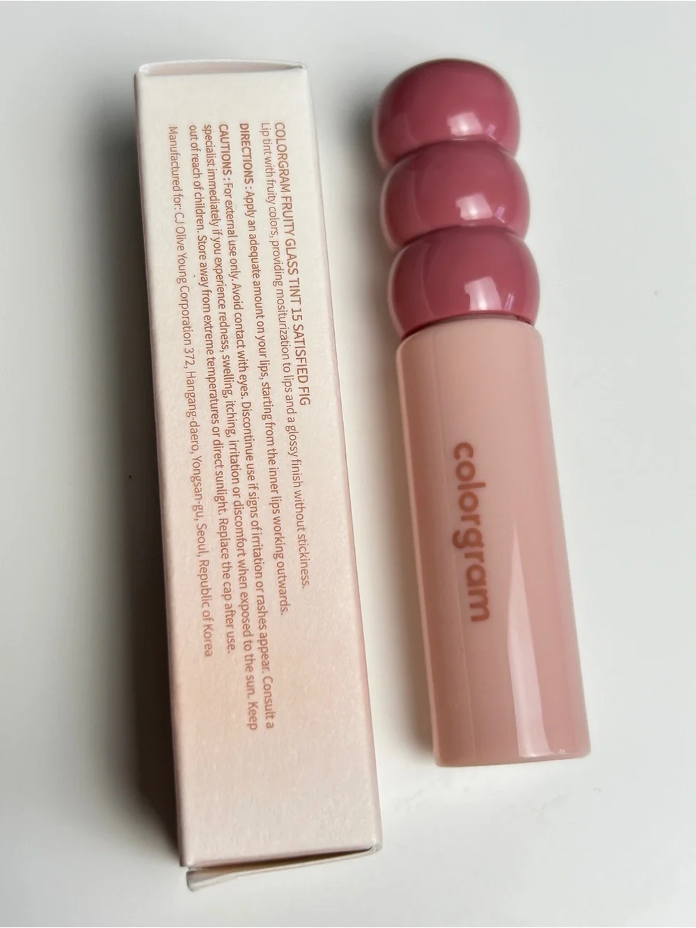 Colorgram Fruity Glass Tint (Geek Nude) in Satisfied Fig NEW!